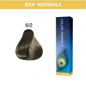 Tinte Color Perfect 6/2 Rubio Oscuro Mate Wella Professional 60g