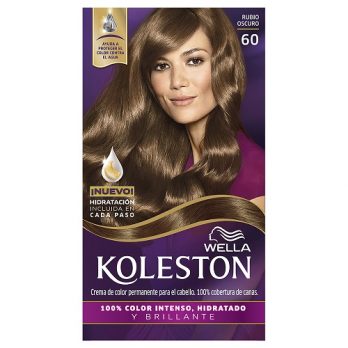 WELLA KOLESTON COLOR PERMANENTE 100% COBERTURA DE CANAS/ KIT 60 RUBIO  OSCURO MEXLA/50G