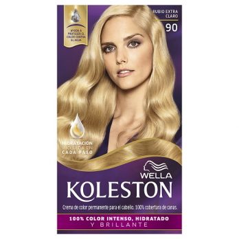 WELLA KOLESTON COLOR PERMANENTE 100% COBERTURA DE CANAS/ KIT 90  RUBIO EXTRA CLARO MEXLA/50G