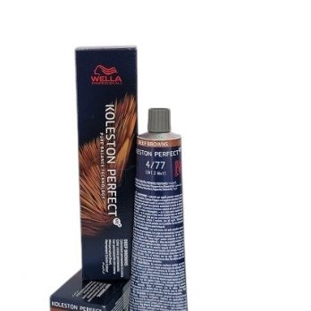 TINTE KOLESTON PERFECT ME+/DEEP BROWNS/COLOR CREMA PERMANENTE WELLA PROFESSIONAL 4/77 CASTAÑO MEDIO MARRON INTENSO 60ML