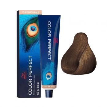 Tinte Color Perfect 7/07 Rubio Mediano Natural Marrón Wella Professional 60g