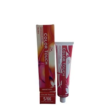 TINTE COLOR TOUCH WELLA PROFESSIONALS COLORACION EN CREMA 5/66 CASTAÑO CLARO VIOLETA INTENSO  60ML