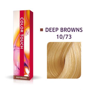 Tinte Color Touch 10-73 Rubio Ultra Claro Marrón Dorado 60ml. Wella Professional
