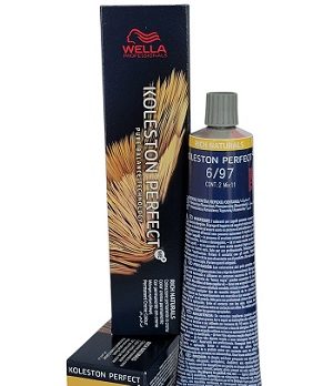 WELLA KOLESTON  PERFECT ME+/RICH NATURALS/ COLOR CREMA PERMANENTE  6/97  RUBIO OSCURO CENDRE MARRON  60 ML