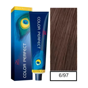 TINTE COLOR PERFECT 6/97 RUBIO OSCURO CENDRE MARRON SPICE, WELLA PROFESSIONAL 60 ML