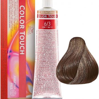 TINTE COLOR TOUCH Rich Naturals 60 ml. 6/3 RUBIO OSCURO DORADO Wella Professional