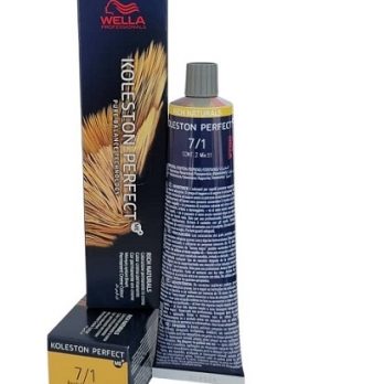 WELLA KOLESTON  PERFECT ME+/RICH NATURALS/ COLOR CREMA PERMANENTE  7/1 RUBIO MEDIO CENIZA  60 ML