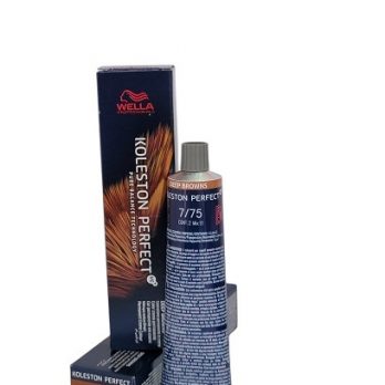 TINTE KOLESTON PERFECT ME+/DEEP BROWNS/COLOR CREMA PERMANENTE WELLA PROFESSIONAL 7/75 RUBIO MEDIO MARRON CAOBA 60ML
