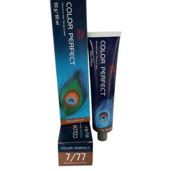TINTE COLOR PERFECT WELLA PROFESSIONALS /DEEP BROWN/ COLORACION EN CREMA  7/77 RUBIO MEDIANO  MARRON INTENSO  60 ML