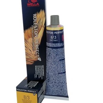 WELLA KOLESTON  PERFECT ME+/RICH NATURALS/ COLOR CREMA PERMANENTE  8/3  RUBIO CLARO DORADO  60 ML