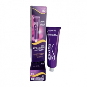 WELLA KOLESTON COLOR PERMANENTE 100% COBERTURA DE CANAS/ SING  80  RUBIO CLARO  /50G