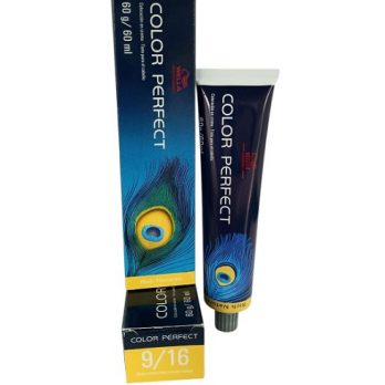 TINTE COLOR PERFECT WELLA PROFESSIONALS /RICH NATURALS/ COLORACION EN CREMA  9/16 RUBIO EXTRA CLARO CENIZA VIOLETA  60 ML