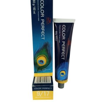 TINTE COLOR PERFECT WELLA PROFESSIONALS /RICH NATURALS/ COLORACION EN CREMA  9/17 RUBIO EXTRA CLARO CENIZA MARRON  60 ML