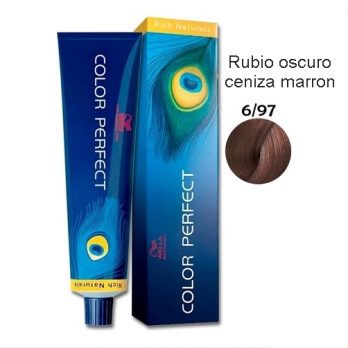 TINTE COLOR PERFECT 6/97 RUBIO OSCURO CENDRE MARRON SPICE, WELLA PROFESSIONAL 60 ML