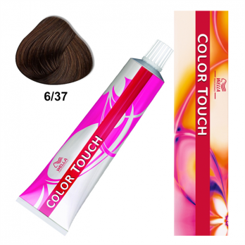 Tinte Color Touch 6/37 Rubio Oscuro Dorado Marrón. Wella Professional. 60ml