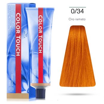 TINTE COLOR TOUCH WELLA PROFESSIONALS SPECIAL MIX  COLORACION EN CREMA  0/34 DORADO ROJO   60ML