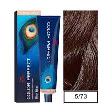 TINTE COLOR PERFECT 5/73 CASTAÑO CLARO MARRÓN DORADO. WELLA PROFESSIONAL 60ML