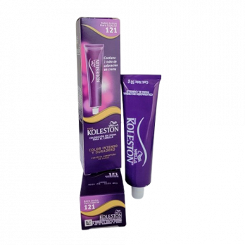 WELLA KOLESTON COLOR PERMANENTE 100% COBERTURA DE CANAS/ SING  121  RUBIO CENIZO   CLARO ESPECIAL  /50G