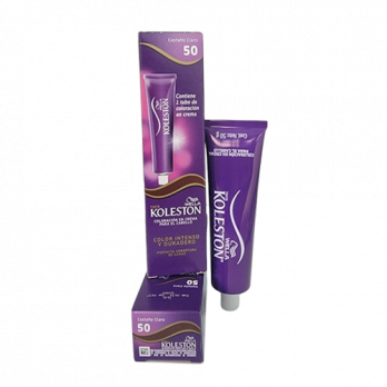 WELLA KOLESTON COLOR PERMANENTE 100% COBERTURA DE CANAS/ SING  50 CASTAÑO CLARO      /50G