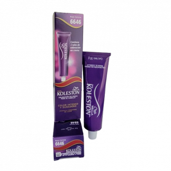 WELLA KOLESTON COLOR PERMANENTE 100% COBERTURA DE CANAS/ SING  6646  ROJO CEREZA  /50G