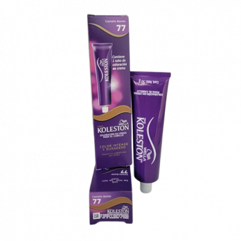 WELLA KOLESTON COLOR PERMANENTE 100% COBERTURA DE CANAS/ SING 77 CASTAÑO BAMBI /50G