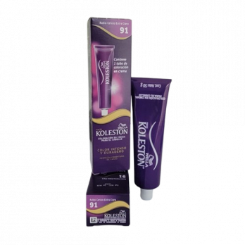 WELLA KOLESTON COLOR PERMANENTE 100% COBERTURA DE CANAS/ SING 91 RUBIO CENIZO EXTRA CLARO /50G