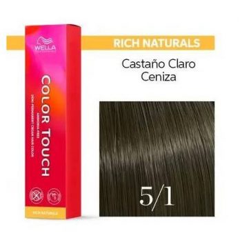 Color Touch Rich Naturals Castaño Claro Ceniza 5/1 Wella Professional 60ml